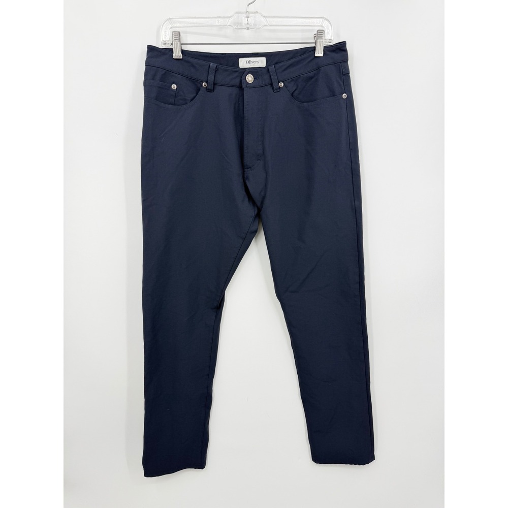 Olivers Passage Pant Men 32x 30.5 Navy Blue Stretch 5-Pocket Technical Trousers